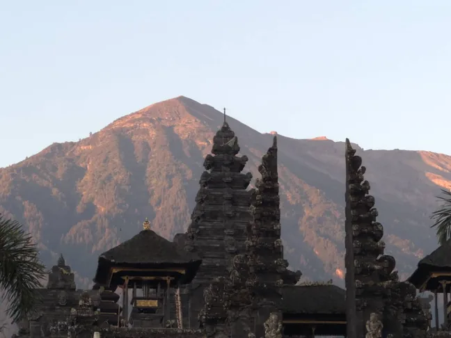 Pura Besakih temple detail in Bali
