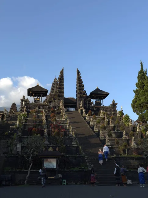 Pura Besakih temple view in Bali