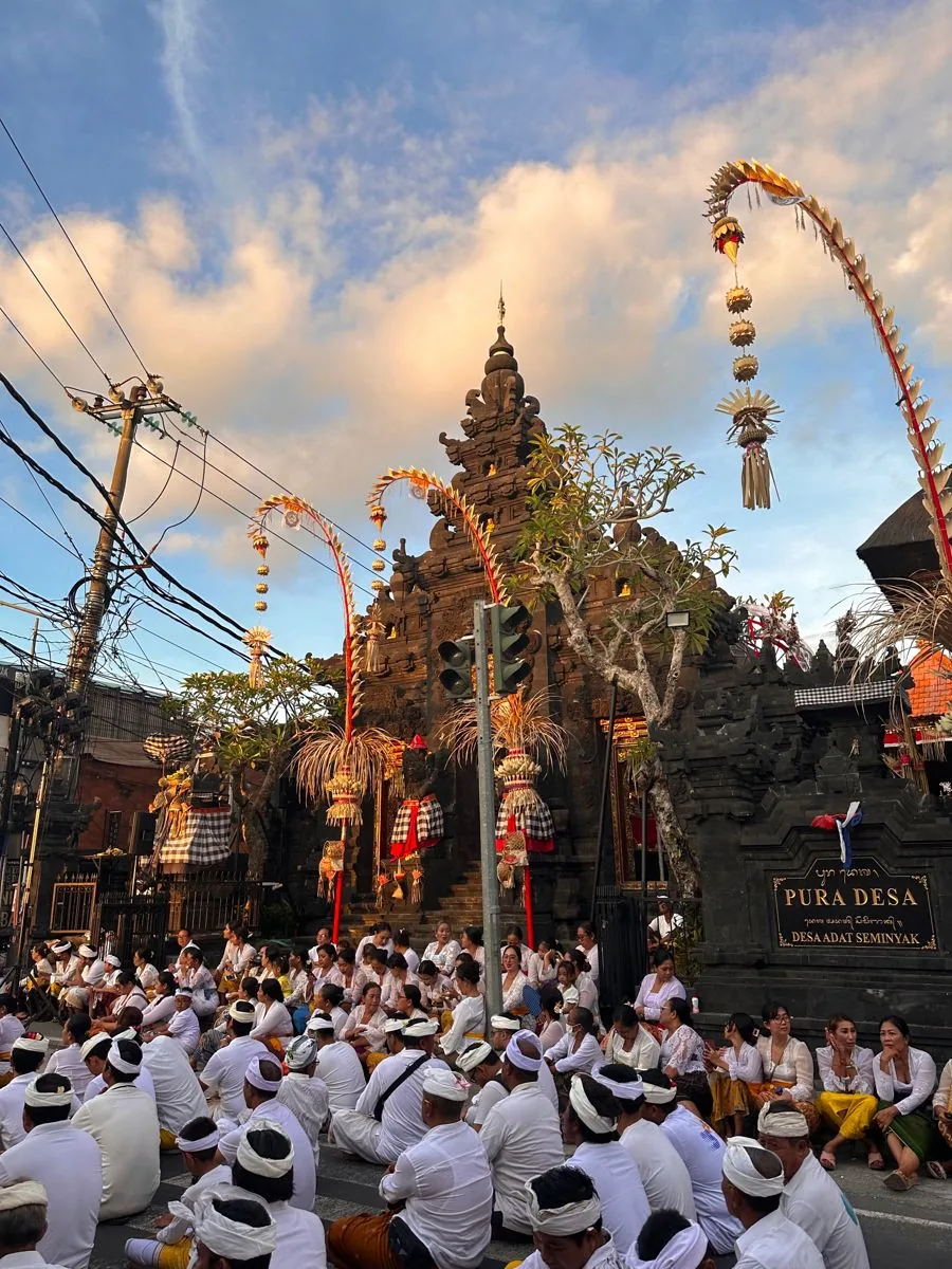 Nyepi cultural moment in Bali